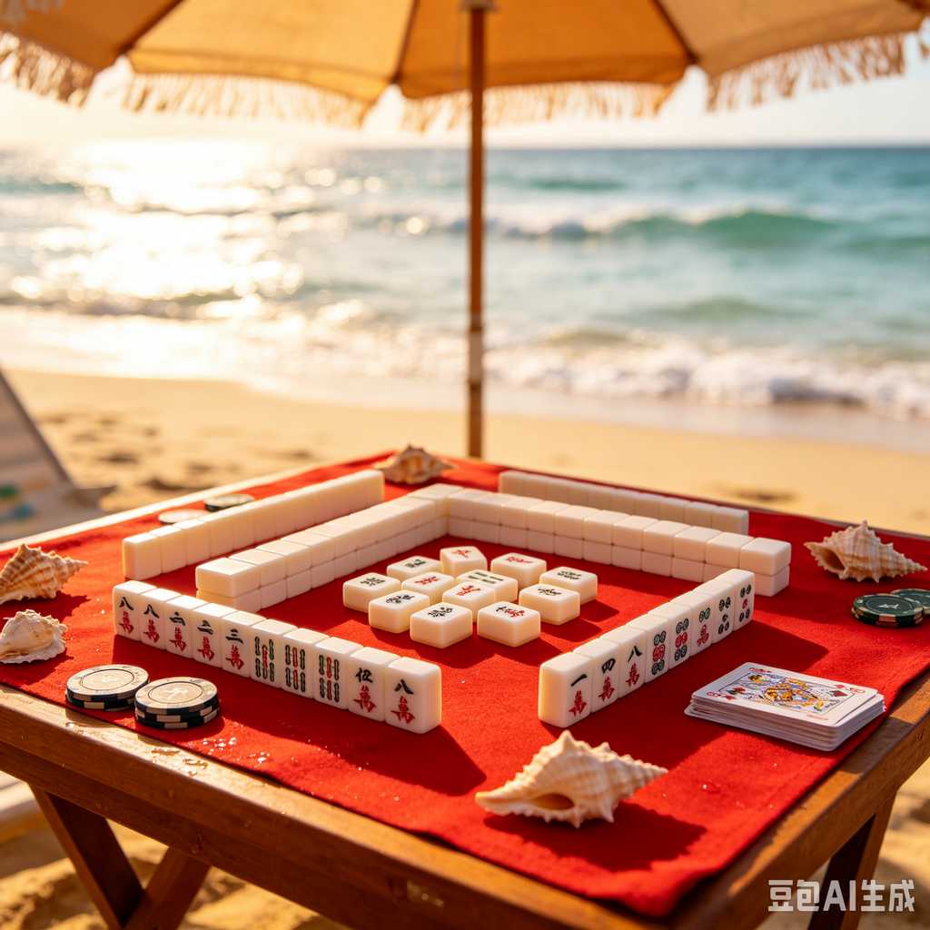 compact mahjong set with case